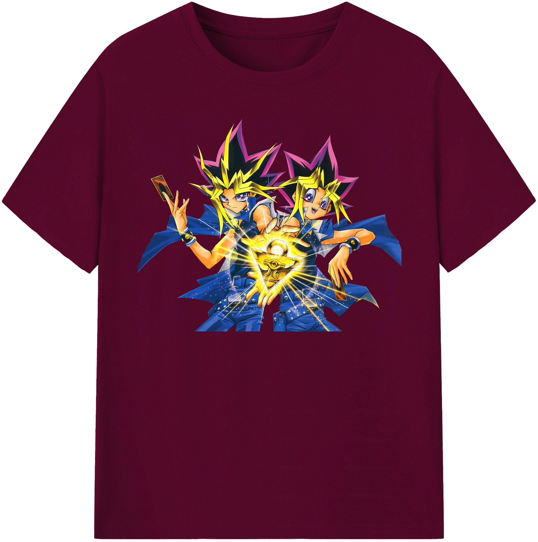 （画像用） 遊☆戯☆王 Yu-Gi-Oh! レディースカジュアルプリントTシャツ（綿100％）